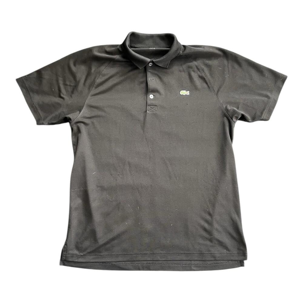 LACOSTA Sport Polo Men’s Size EU 5 US Large Black Light Weight Summer Preppy